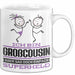 Großcousin Geschenk Tasse Ich Bin Großcousin Aber Sag Doch Einfach Superheld Lustige Geschenkdiee für Großcousin Kaffee-Becher Weiß Trendation