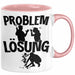 Gärtner Tasse Geschenk für Hobbygärtner Landschaftsgärtner Männer Geschenkidee Problem und Lösung Gartenarbeit Rosa Trendation