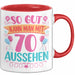 70er Geburtstag Tasse Geschenk Frauen So Gut Kann Man Mit 70 Aussehen Geschenkidee Geburtstag Rot Trendation
