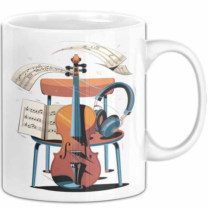 Musikstudent Tasse Geschenk Lustige Geschenkidee Spruch Für Übungs Krieger Weiß Trendation