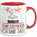 Geschenk für Trampolinspringerin Tasse Lustige Geschenkidee Geburtstag Ich Bin Trampolinspringerin Ich Darf Das Rot Trendation
