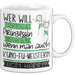 Kung-Fu-Meisterin Tasse Geschenk Spruch Wer Will Schon Prinzessin Sein Wenn Man Auch Kung-Fu-Meisterin Sein Kann Weiß Trendation