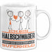 Halbschwager Geschenk Tasse Ich Bin Halbschwager Aber Sag Doch Einfach Superheld Lustige Geschenkdiee für Halbschwager Kaffee-Becher Weiß Trendation
