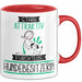 Hundebesitzerin Tasse Geschenk Becher Stark Attraktiv Furchtlos Hundebesitzerin Lustige Geschenkidee Rot Trendation