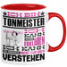 Tonmeister Geschenk Tasse Lustige Geschenkdiee für einen Tonmeister Geburtstag Ich Bin Tonmeister Ich Kann Es Dir Erklären Aber Nicht Für Dich Verstehen Rot Trendation