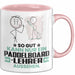 Paddelboard-Lehrer Geschenk Tasse So Gut Kann Nur Ein Paddelboard-Lehrer Aussehen Geschenkidee Kaffee-Becher Rosa Trendation