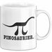 Pinosaurier Pi + Dinosaurier Tasse Geschenk Lustiger Mathe Becher Weiß Trendation