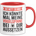 Spinne Vogelspinne Tier Tasse Geschenk Lustige Geschenkidee Spruch Sei Nett Zu Mir Ich Könnte Mal Meine Vogelspinne Bei Dir Aussetzen Rot Trendation