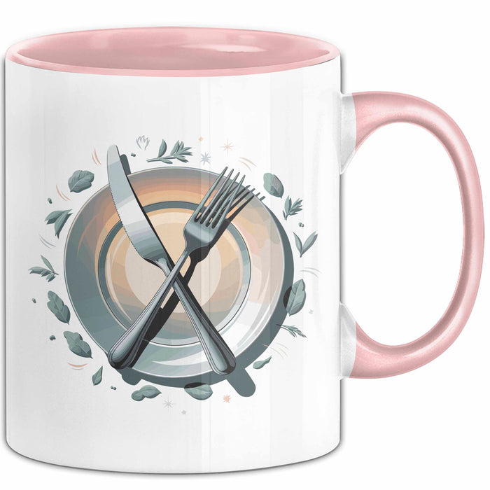 Feinschmecker Tasse Geschenkidee für Geschmacksliebhaber Rosa Trendation