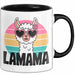 Lama Alpaka Mama Mutter Schwangerschaft Tasse Becher Geschenk Lustige Geschenkidee Spruch Lamama Trendation