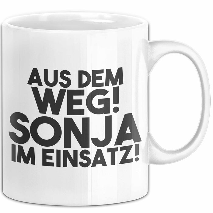 Sonja Tasse Aus Dem Weg! Sonja Im Einsatz! Geschenk