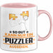 Puzzler Geschenk Tasse So Gut Kann Nur Ein Puzzler Aussehen Geschenkidee Kaffee-Becher Rosa Trendation