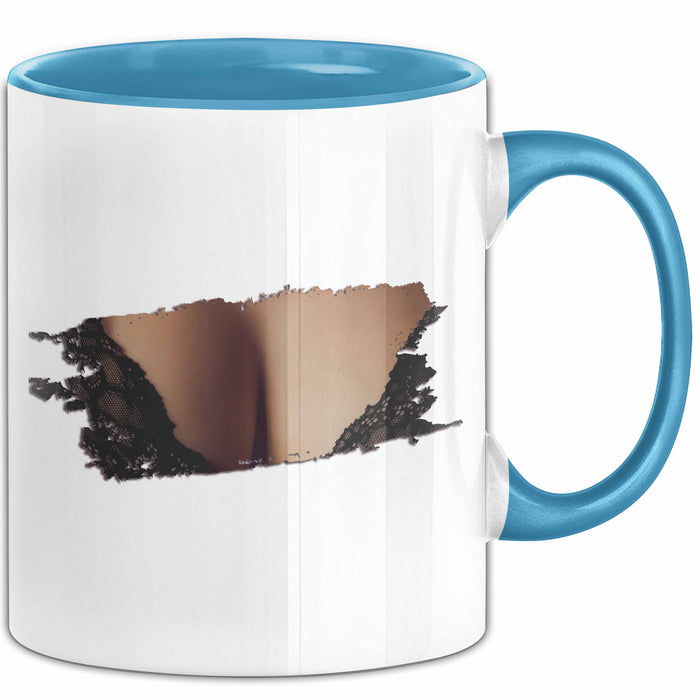 Brüste Tasse Geschenk Männer Geschenkidee 18+ Becher Blau Trendation