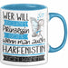Harfenistin Tasse Geschenk Spruch Wer Will Schon Prinzessin Sein Wenn Man Auch Harfenistin Sein Kann Blau Trendation