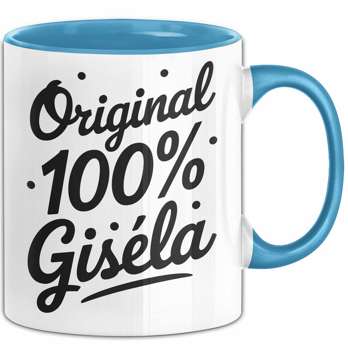 Gisela Tasse Geschenk Original 100% Gisela Geschenkidee Geburtstag Blau Trendation