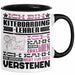 Kiteboarding-Lehrer Geschenk Kaffee-Tasse Geschenkidee für Kiteboarding-Lehrer Ich Bin Kiteboarding-Lehrer Ich Kann Es Dir Erklären Jedoch Nicht Für Dich Verstehen Spruch Lustig Schwarz Trendation