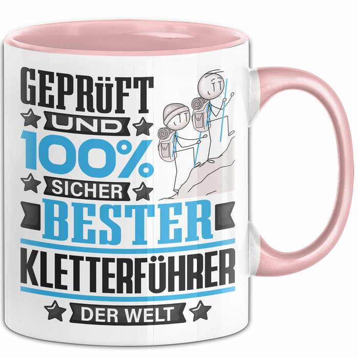 Kletterführer Geschenk Lustiger Spruch für Kletterführer Geschenkidee Bester Kletterführer Der Welt Rosa Trendation