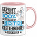 Kletterführer Geschenk Lustiger Spruch für Kletterführer Geschenkidee Bester Kletterführer Der Welt Rosa Trendation