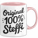 Steffi Tasse Geschenk Original 100% Steffi Geschenkidee Geburtstag Rosa Trendation