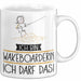 Geschenk für Wakeboarderin Tasse Lustige Geschenkidee Geburtstag Ich Bin Wakeboarderin Ich Darf Das Weiß Trendation