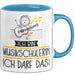 Geschenk für Musikschülerin Tasse Lustige Geschenkidee Geburtstag Ich Bin Musikschülerin Ich Darf Das Blau Trendation