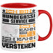 Hundegassi-Service Geschenk Kaffee-Tasse Geschenkidee für Hundegassi-Service Ich Bin Hundegassi-Service Ich Kann Es Dir Erklären Jedoch Nicht Für Dich Verstehen Spruch Lustig Rot Trendation