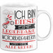 Motorradfahrerin Tasse Geschenk Ich Bin Diese Eine Legendäre Motorradfahrerin Von Der Alle Reden Geschenkidee Geburtstag Weihnachten Weiß Trendation