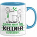 Kellner Geschenk Tasse So Gut Kann Nur Ein Kellner Aussehen Geschenkidee Kaffee-Becher Blau Trendation