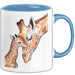 Giraffenmama Tasse Geschenk Lustige Geschenkidee Spruch Blau Trendation