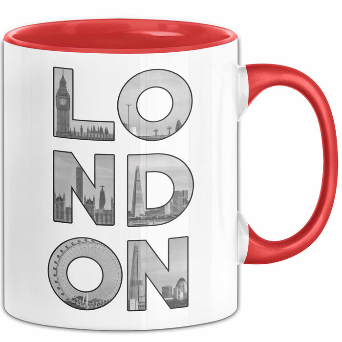 England London Tasse Geschenk Lustige Geschenkidee Spruch Rot Trendation