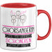Chorsängerin Weil Es Keinen Schöneren Beruf Gibt Tasse Geschenk für Eine Chorsängerin Lustig Rot Trendation
