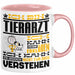 Tierarzt Geschenk Tasse Geschenkidee für Tierarzt Geburtstag Lustiger Spruch Ich Bin Tierarzt Ich Kann Es Dir Erklären Aber Nicht Für Dich Verstehen Funny Rosa Trendation