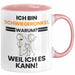 Schwiegeronkel Geschenk Tasse Lustiger Spruch Ich Bin Schwiegeronkel Warum Weil Ich Es Kann Geschenkidee Bester Schwiegeronkel Geburtstag Kaffee-Becher Rosa Trendation