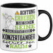 Konzertgänger Geschenk Tasse Lustiger Spruch Erheben Sie Sich Der Konzertgänger Betritt den Raum Schwarz Trendation