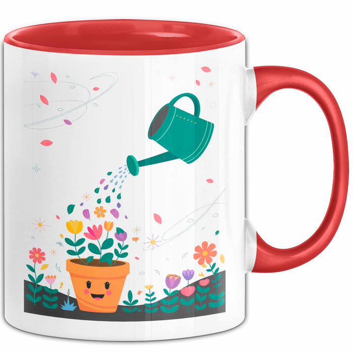 Gärtner Tasse Geschenk Lustige Geschenkidee Spruch Für Pflanzen Liebhaber Rot Trendation