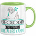 Geologin Geschenk Tasse Becher Die Frau Die Allen Kann Geschenkidee für eine Geologin Lustig Grün Trendation