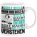 Drum-and-Bass-DJ Geschenk Tasse Lustige Geschenkdiee für einen Drum-and-Bass-DJ Geburtstag Ich Bin Drum-and-Bass-DJ Ich Kann Es Dir Erklären Aber Nicht Für Dich Verstehen Weiß Trendation
