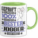 Jogger Geschenk Lustiger Spruch für Jogger Geschenkidee Bester Jogger Der Welt Grün Trendation