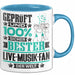 Live-Musik-Fan Geschenk Lustiger Spruch für Live-Musik-Fan Geschenkidee Bester Live-Musik-Fan Der Welt Blau Trendation