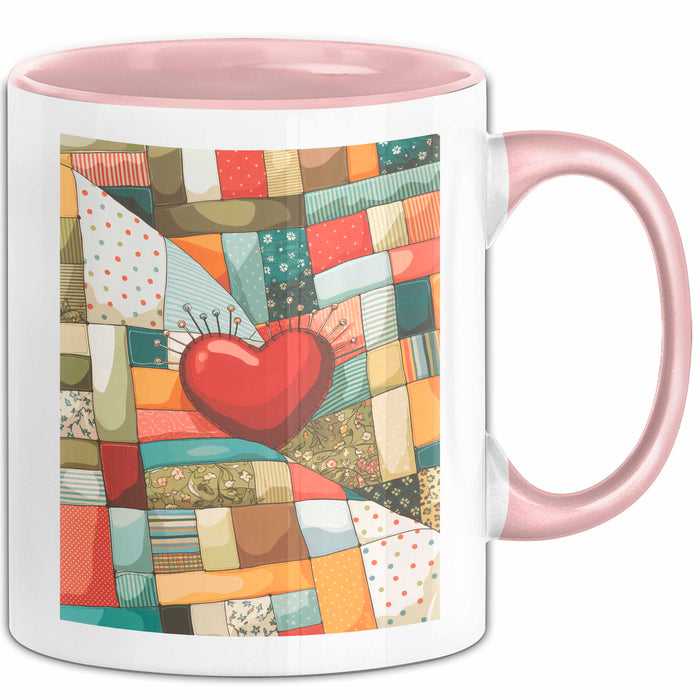 Quilter Tasse Geschenk Lustige Geschenkidee Spruch Für Patchwork Fans Rosa Trendation