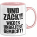 Sarkasmus Tasse Geschenk Und Zack Wieder Unbeliebt Gemacht Geschenkidee Lustig Rosa Trendation