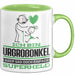 Urgroßonkel Geschenk Tasse Ich Bin Urgroßonkel Aber Sag Doch Einfach Superheld Lustige Geschenkdiee für Urgroßonkel Kaffee-Becher Grün Trendation