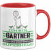 Gärtner Geschenk Tasse Ich Bin Gärtner Aber Sag Doch Einfach Superheld Lustige Geschenkdiee für Gärtner Kaffee-Becher Rot Trendation