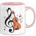 Geiger Tasse Geschenkidee für Liebhaber von Streichmusik Rosa Trendation