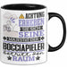 Bocciapieler Geschenk Tasse Lustiger Spruch Erheben Sie Sich Der Bocciapieler Betritt den Raum Schwarz Trendation