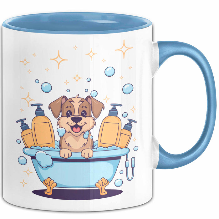 Tierpfleger Groomer Tasse Geschenk Lustige Geschenkidee Spruch Für Tierpflege Profis Blau Trendation