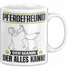 Pferdefreund Tasse Geschenk für Pferdefreund Der Mann Der Alles Kann Geschenkidee zum Geburtstag Weiß Trendation