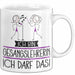 Geschenk für Gesangslehrerin Tasse Lustige Geschenkidee Geburtstag Ich Bin Gesangslehrerin Ich Darf Das Weiß Trendation