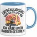 Baggerführer Tasse Geschenk Lustige Geschenkidee Spruch Entschulidung Dass Ich Zu Spät Bin Blau Trendation
