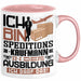 Speditionskaufmann Ausbildung Tasse Geschenk Ich Bin Speditionskaufmann In Der Ausbildung Ich Darf Das Geschenkidee Spruch Rosa Trendation